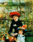 Pierre Renoir On the Terrace France oil painting reproduction